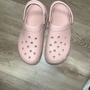 Pink Crocs classic Crush Clogs
